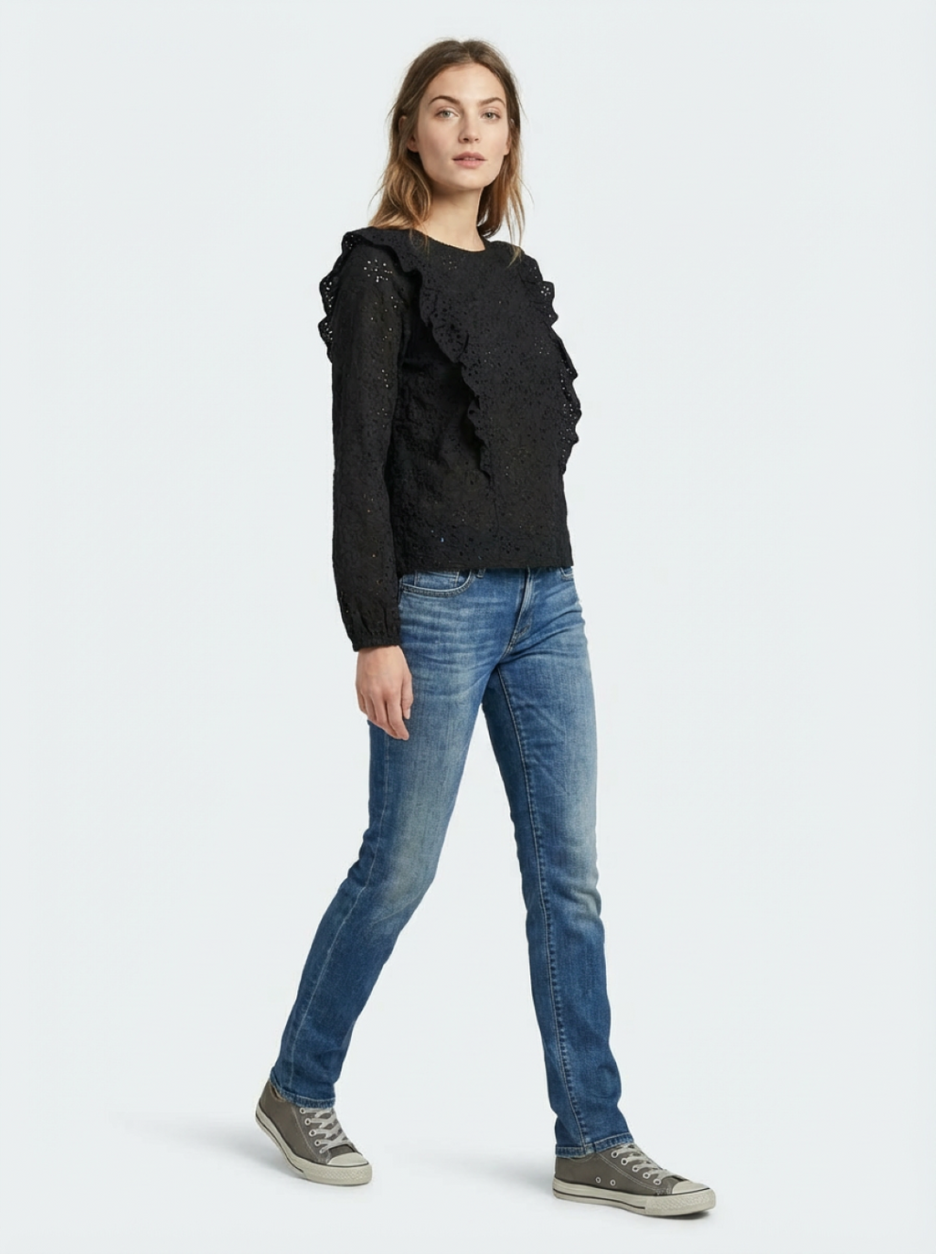 Ladies Long Sleeve T-Shirt 53 Black