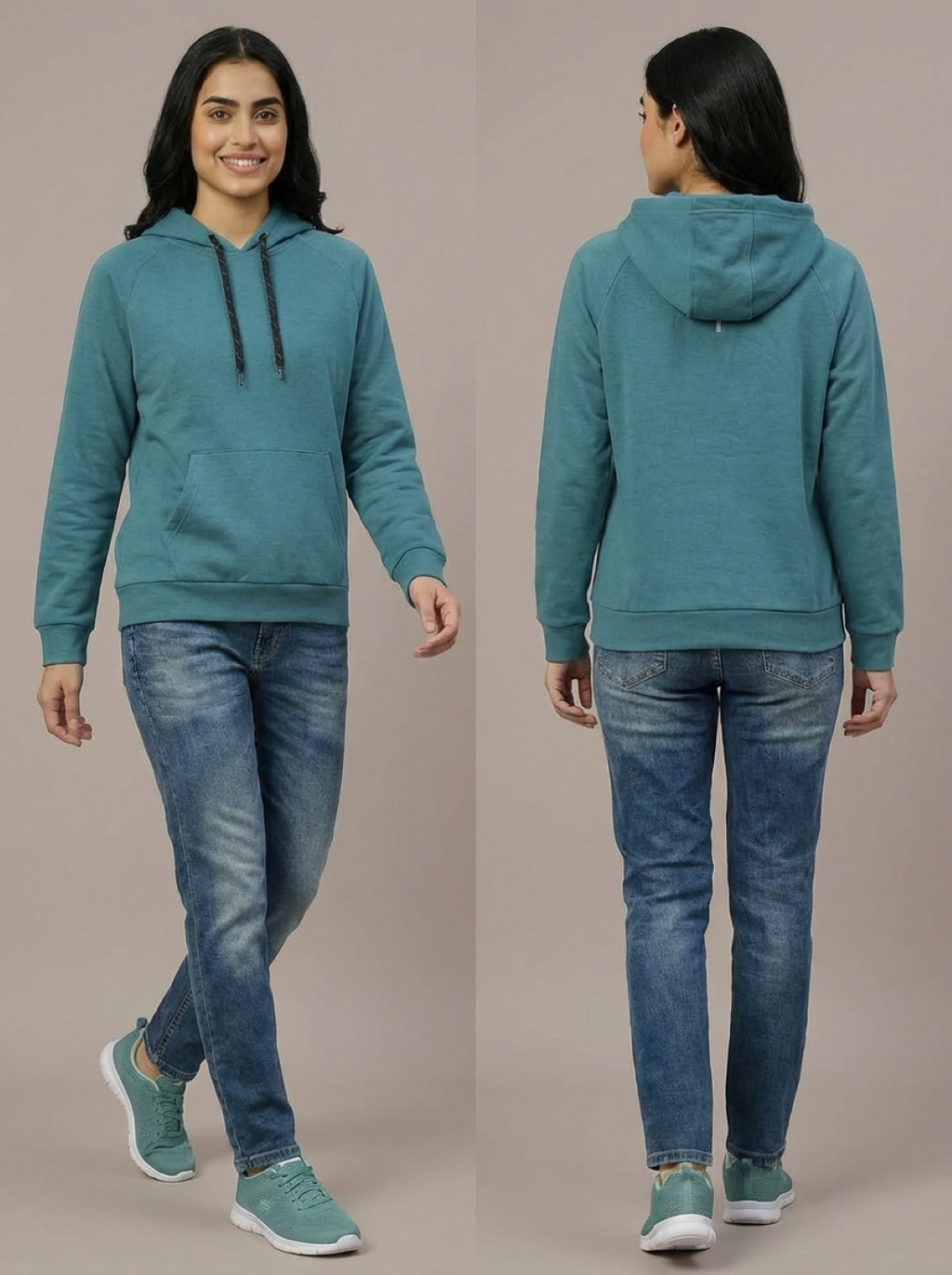 Zelos Unisex Hoodie Sea Green