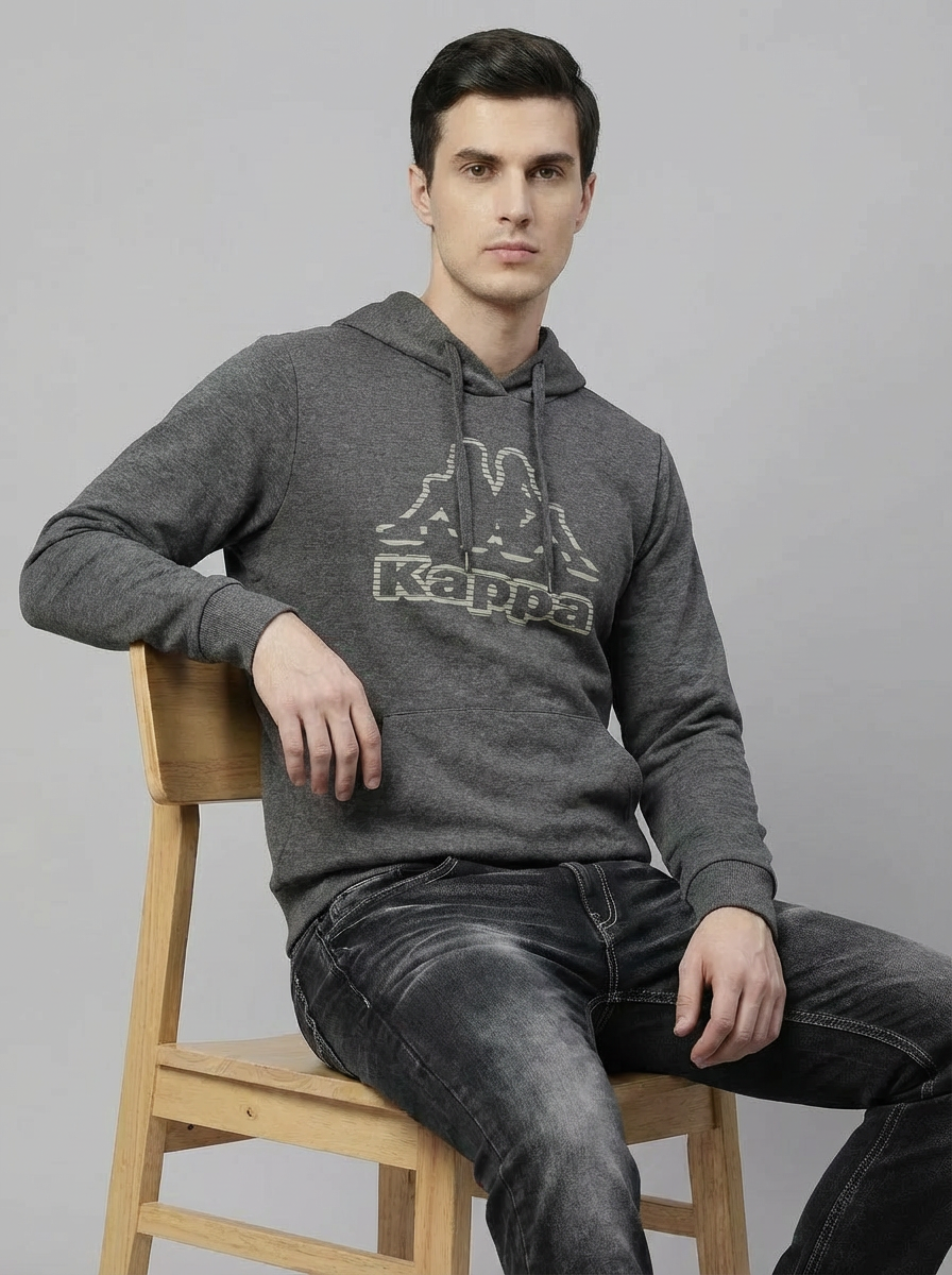 Kappa Man Hoodie Ash