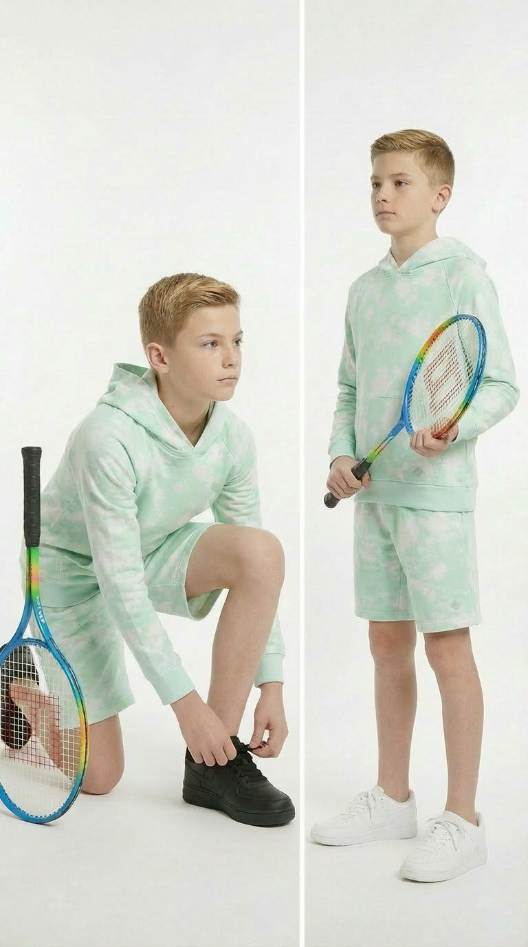 Adult Girls & Boys Unisex Set Sea Green