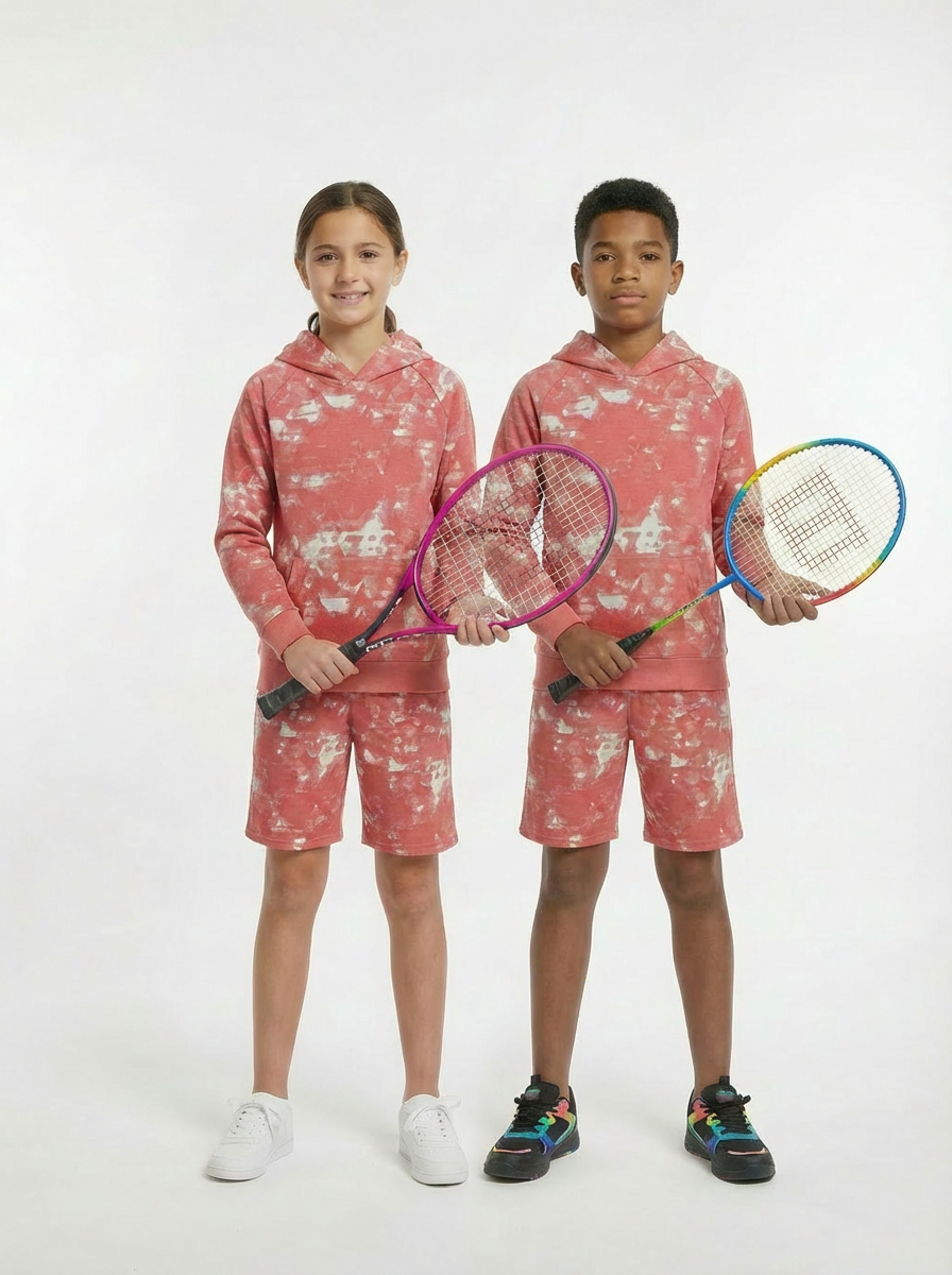 Adult Girls & Boys Unisex Set Coral