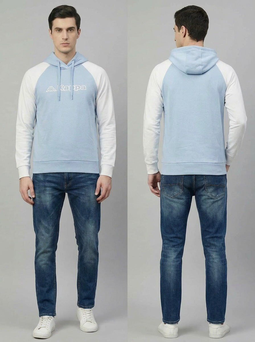 Kappa Man Hoodie Sky Blue